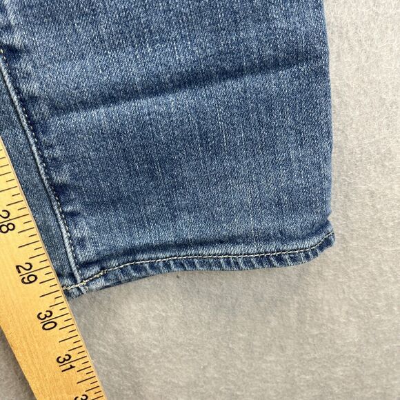 Abercrombie Kids Girls Denim Skinny Jeans Size 16 A Fitch Varsity Patch - Picture 10 of 13